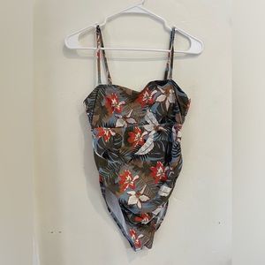 Pink blush maternity bathing suit